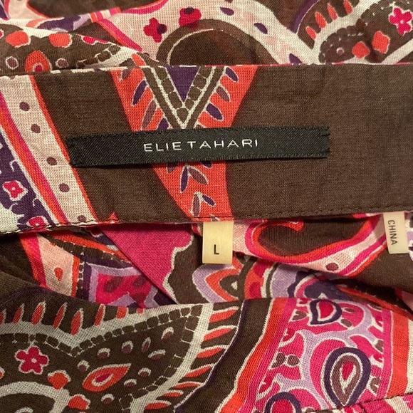 Silk Jacquard Blouse by Elie Tahari - Picture 5 of 6
